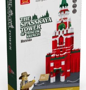 Russian Spasskaya Tower of Moscow Kremlin Russia Building Blocks 1044 Pcs Huge Gift Box !! World's Great Architecture Series