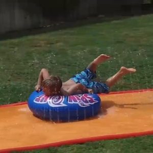 BANZAI Spin Out Slide with Spin Disk Bodyboard
