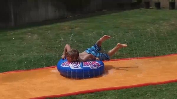 BANZAI Spin Out Slide with Spin Disk Bodyboard