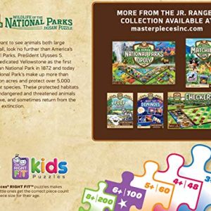 MasterPieces Jr Ranger - National Parks Map 100Pc Puzzle