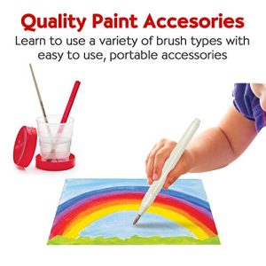 Faber-Castell Learn to Watercolor Set - Complete Watercolor Paint and Paper Beginner Set - Washable Paint Set for Kids