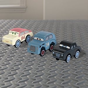 Disney KIDKRAFT Pixar Cars 3 Legends 3pk Wooden Cars with River Scott, Louise “Barnstormer” Nash, Tucker Moon