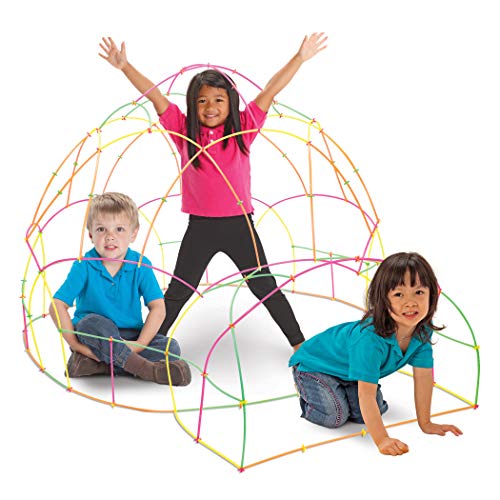 Roylco Neon Straws & Connectors Set Building Kit