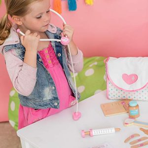 Adora Doctor Kit for Kids Pretend Play Dr. ADORAble 13-Piece Set Comes with Doctor Bag, Stethoscope, Thermometer and more