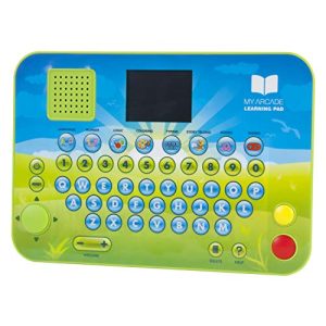 dreamGEAR My Arcade Learning Pad Educational Toy: 70 Brain and Puzzle Games, Over 200 Retro Style Games, Listen to Stories, Sing Songs, Play Games, 2.75 Inch Color Display, Battery Powered