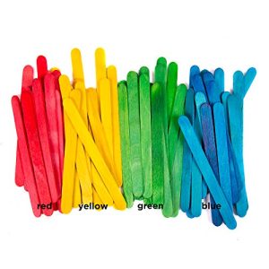 Horizon Group USA Colored Wood Stick for Crafting Projects 4800ct, Assorted