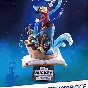 Beast Kingdom DS-018 Sorcerer'S Apprentice D-Stage Series Statue, 6", Multicolor