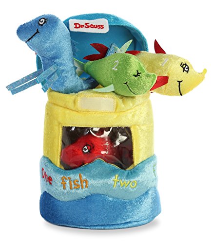 Aurora World 15919 8" Dr. Seuss Fish Playset, 8", Red, Blue, Yellow, Green