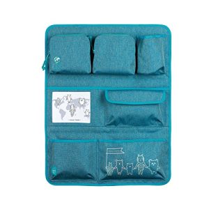 Lassig Kids Car Organizer Wrap-to-Go About Friends mélange Blue