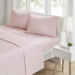 Intelligent Design Novelty Print Ultra Soft Hypoallergenic Wrinkle Free Microfiber Animals Cute Chic Kids Teens Sheet Set Bedding, Twin Xl Size, Pink Cats 3 Piece