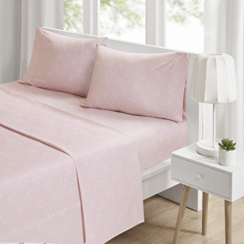 Intelligent Design Novelty Print Ultra Soft Hypoallergenic Wrinkle Free Microfiber Animals Cute Chic Kids Teens Sheet Set Bedding, Twin Xl Size, Pink Cats 3 Piece