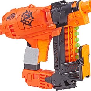 Nailbiter Nerf Zombie Strike Toy Blaster – 8 Official Nerf Zombie Strike Elite Darts, 8-Dart Indexing Clip – Survival System – For Kids, Teens, Adults