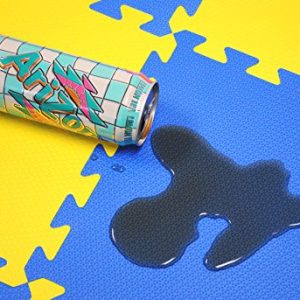 36 Pieces Non-Toxic Waterproof Foam Wonder Mats: Non-Recycled Quality & Extra Thick 12" X 12" X ~9/16" (BLU)