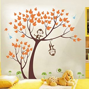 Pop Decors"Monkeys Party" Beautiful Wall Stickers for Kids Rooms