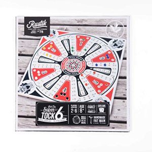 Rustik BJR000129 Tock Game 6 Players, Multicolor