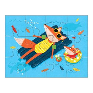 Mudpuppy Four Seasons 4-in-A-Box Puzzles, Ages 2-5 - Set of 4 Weather Seasons Puzzles, Varying Difficulty Levels