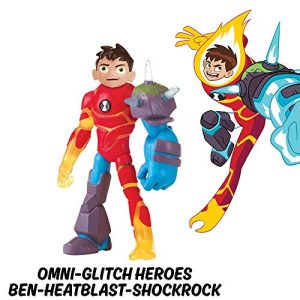Ben 10 Omni-Glitch Heroes: Ben-Heatblast-Shock Rock