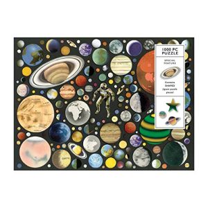 Galison Zero Gravity 1000 Piece Jigsaw Puzzle for Adults and Families, Outer Space Puzzle with Planets and Solar System