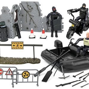 Click N’ Play Military Police Elite SWAT Patrol Team 32 Piece Play Set with Accessories