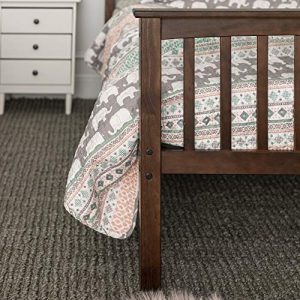 WE Furniture Twin Bunk Bed, Walnut