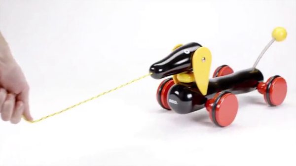 BRIO World - 30332 Pull Along Dachshund | The Perfect Playmate for Your Toddler