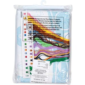 Dimensions Stamped Cross Stitch 'Baby Express' DIY Baby Quilt, 34" x 43"