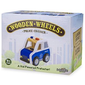 Wooden Wheels Natural Beech Wood Police Cruiser by Imagination Generation