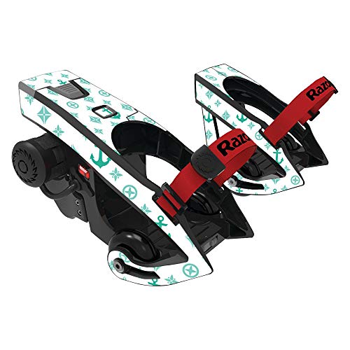 MightySkins Skin Compatible with Razor Turbo Jetts Electric Heel Wheels - Teal Designer | Protective, Durable, and Unique Vinyl wrap Cover | Easy to Apply, Remove, and Change Styles | Made in The USA