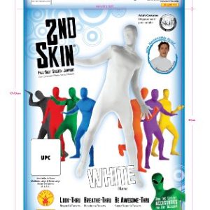 Rubie's Adult Solid Color 2nd Skin,White