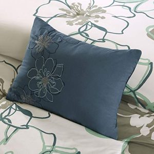 MI ZONE Allison Teen Girls Duvet Cover Set Twin/Twin XL Size - White, Yellow, Grey, Floral – 3 Piece Duvet Covers Bedding Sets – Ultra Soft Microfiber Girls Bedding Bed Sets