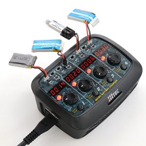Hitec RCD 44212 X4 Micro AC/DC 1 Cell LiPo Charger
