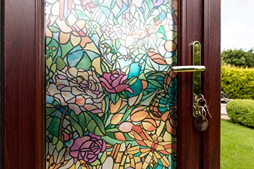 d-c-fix 96448 Spring Chapel/Tulia Window Film, 17" x 78" Roll-4 Pk