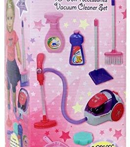 Click N' Play Toy Realistic Vacuum Cleaner, and House Keeping 8 Piece Play Set with Accessories - Perfect for 18 inch American Girl Dolls