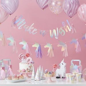 Ginger Ray MW-106 Unicorn Party Decorations Bunting Banner, NA