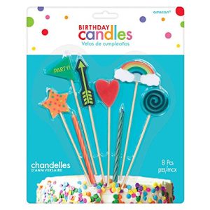 Amscan 170576 Candle Mix, Multisize, Multicolor