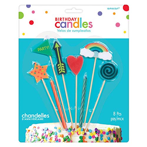 Amscan 170576 Candle Mix, Multisize, Multicolor