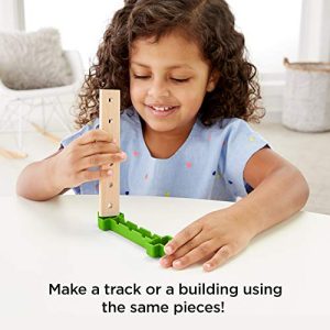 Fisher-Price Wonder Makers Design System Lift & Sort Recycling Center - 35+ Piece Building and Wooden Track Play Set for Ages 3 Years & Up
