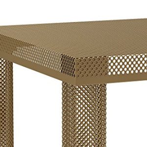 Novogratz Iconic Modern Metal End Table, Gold