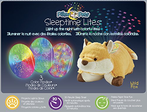 Pillow Pets Sleeptime Lites Wild Fox - Stuffed Animal Nightlight