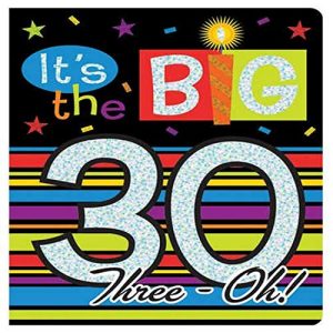 8-Count Prismatic Birthday Party Invitations, Over The Hill The Big 30
