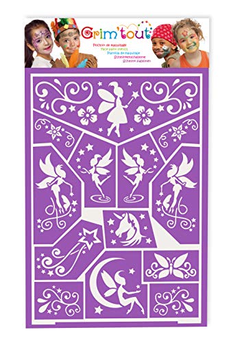 Grim Tout Fairy Tales Face Painting Stencils, Brown/A