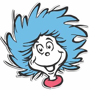 Eureka Dr. Seuss Thing 1 Paper Cut Outs for Schools and Classrooms, 36 pieces, 5.5" W x 5.5" H