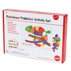 EDX Education Rainbow Pebbles Activity Set