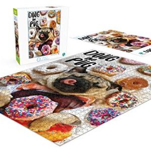 Buffalo Games - A Dog's Life - Doug The Pug - Donut Doug - 750 Piece Jigsaw Puzzle