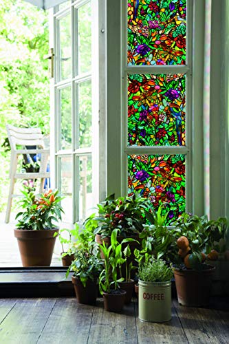 d-c-fix 96448 Spring Chapel/Tulia Window Film, 17" x 78" Roll-4 Pk