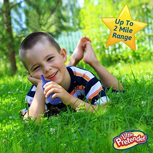 Little Pretender Walkie Talkies for Kids, 2 Mile Range, 3 Channels, Built in Flash Light