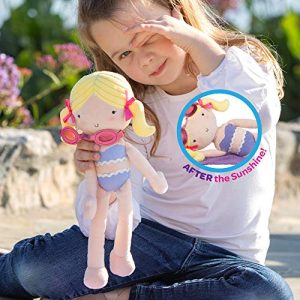 Adora Interactive Doll with UV Light Activated Bathing Suit - 12 inch Plush Doll Sunshine Friends Summer