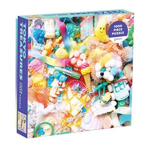 Galison Tokyo Treasures Puzzle, 1,000 Pieces, 20” x 27'' – Colorful Photograph of Toy Treasures from Japan - Thick, Sturdy Pieces – Challenging, Makes a Great Gift