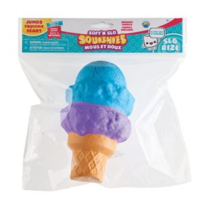 ORB Soft'n Slo Squishies Jumbo Blue & Purple Ice Cream Cone