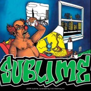 Licenses Products Sublime Drunk Clown Sticker